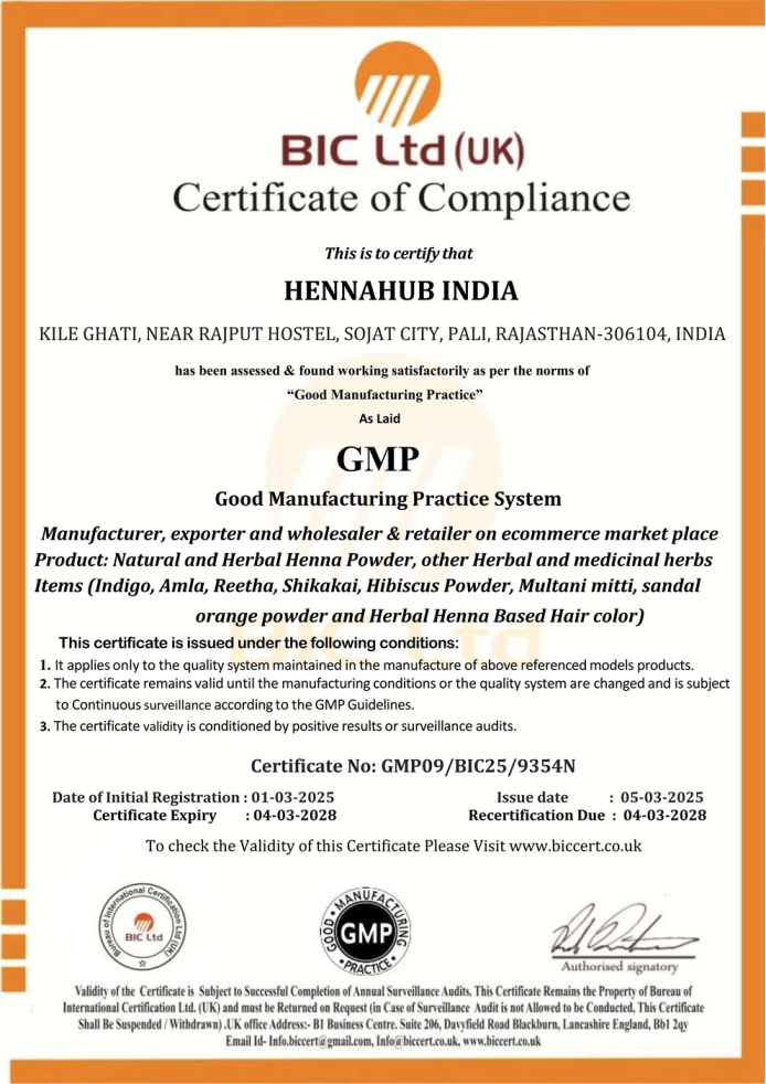 GMP Certificate