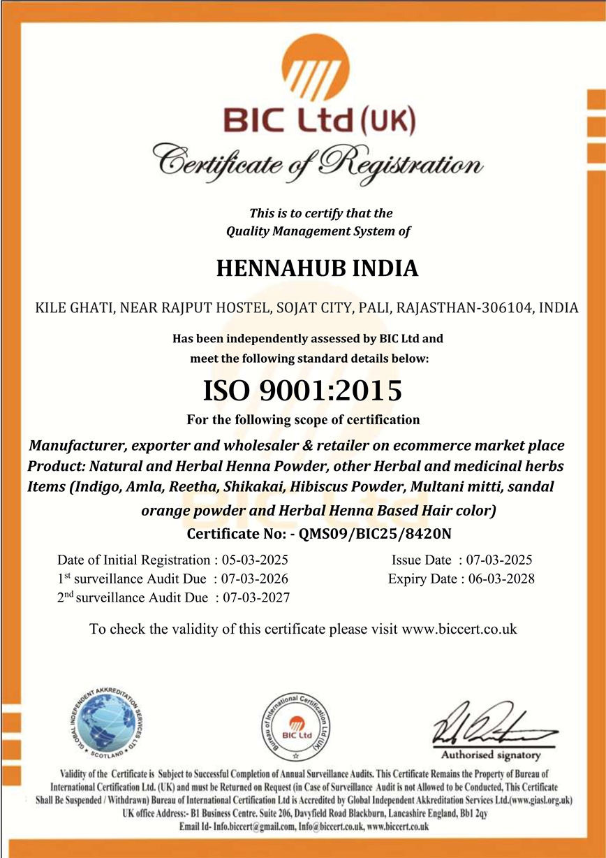 ISO 9001:2015 Certificate