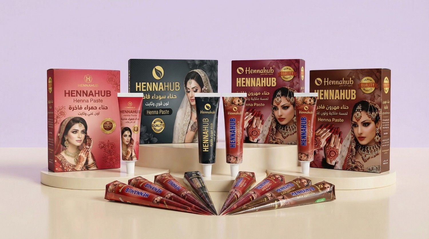 Henna cones cartons and retail boxes (dummy)