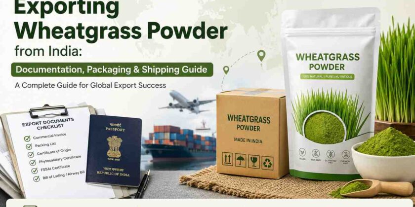 Exporting Wheatgrass Powder from India: Documentation, Packaging & Shipping Guide