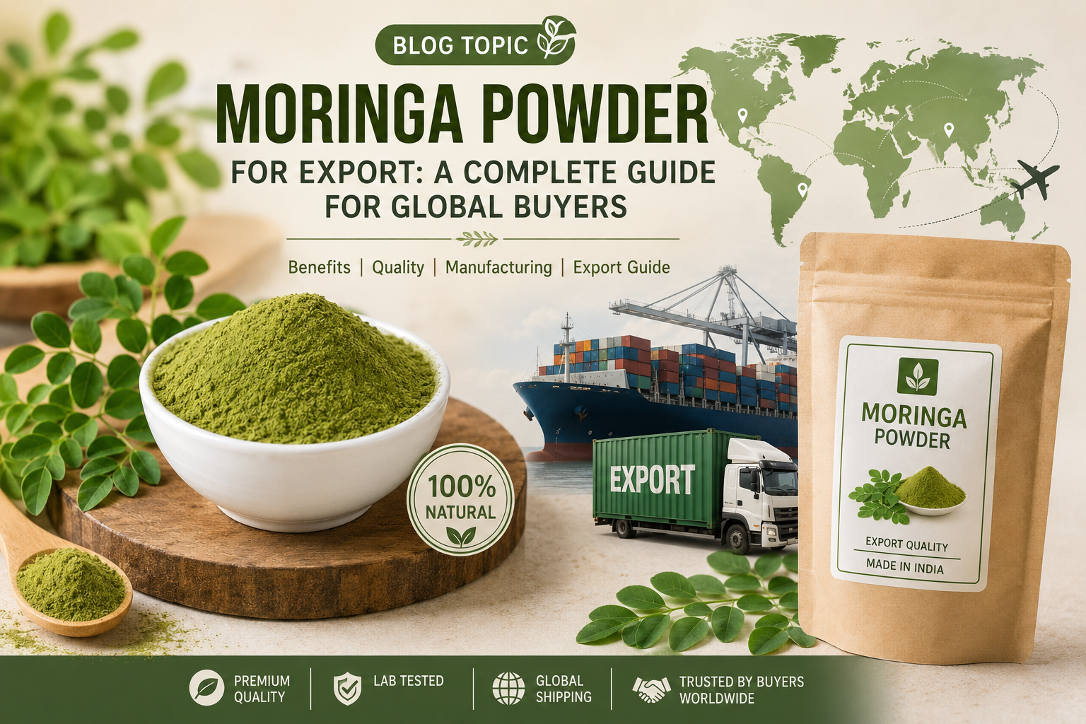 Moringa Powder Export from India: Everything Global Buyers Should Know